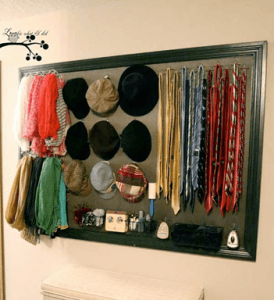 DIY storage hat and ties clever