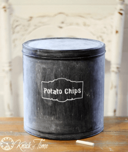 DIY food storage with chalk labels