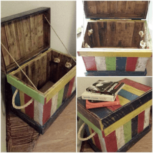 DIY toy box made from old slats for brisbane