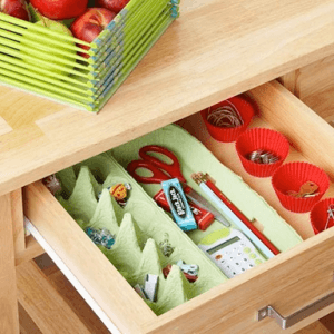 DIY basket storage idea